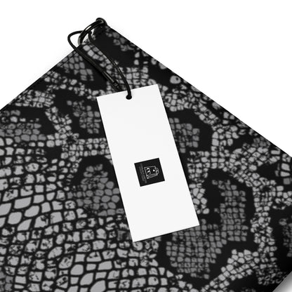 Women's Black Snakeskin Crossbody Purse